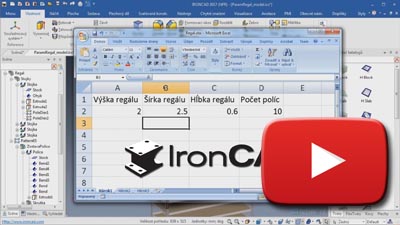 IRONCAD - Napojenie na MS Excel